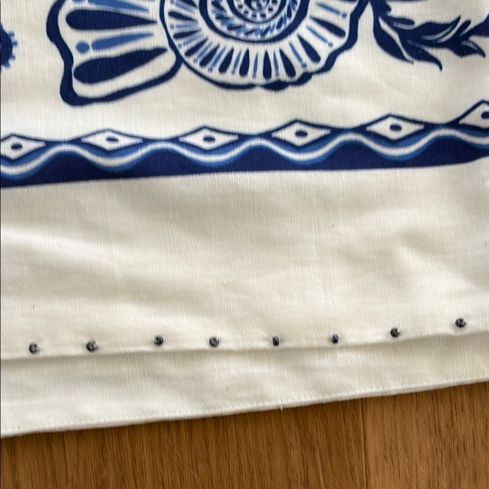 FARM Rio White and Blue Midi Dress - Picture 3 of 7